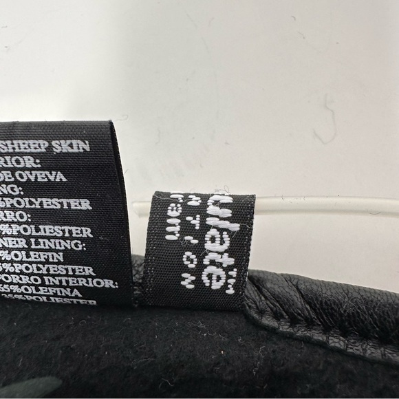 Swany Leather Gloves Thinsulate Lined Black Size XL - Picture 6 of 7